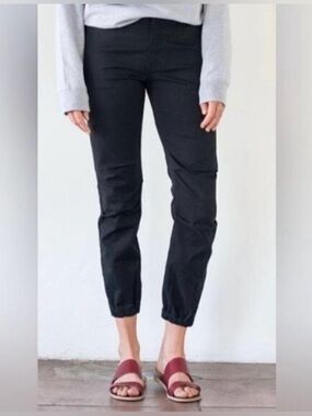 Nili Lotan Shon Cropped French Military Pants Carbon Grey Sz 4 Gorpcore Utility